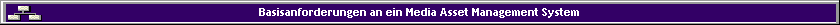 Basisanforderungen an ein Media Asset Management System